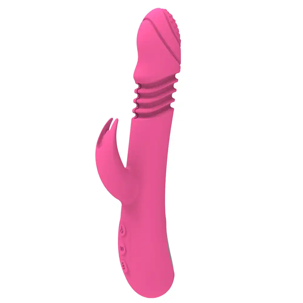 Shopicat Aile Rechargeable Silicone Thrusting Rabbit Vibrator
