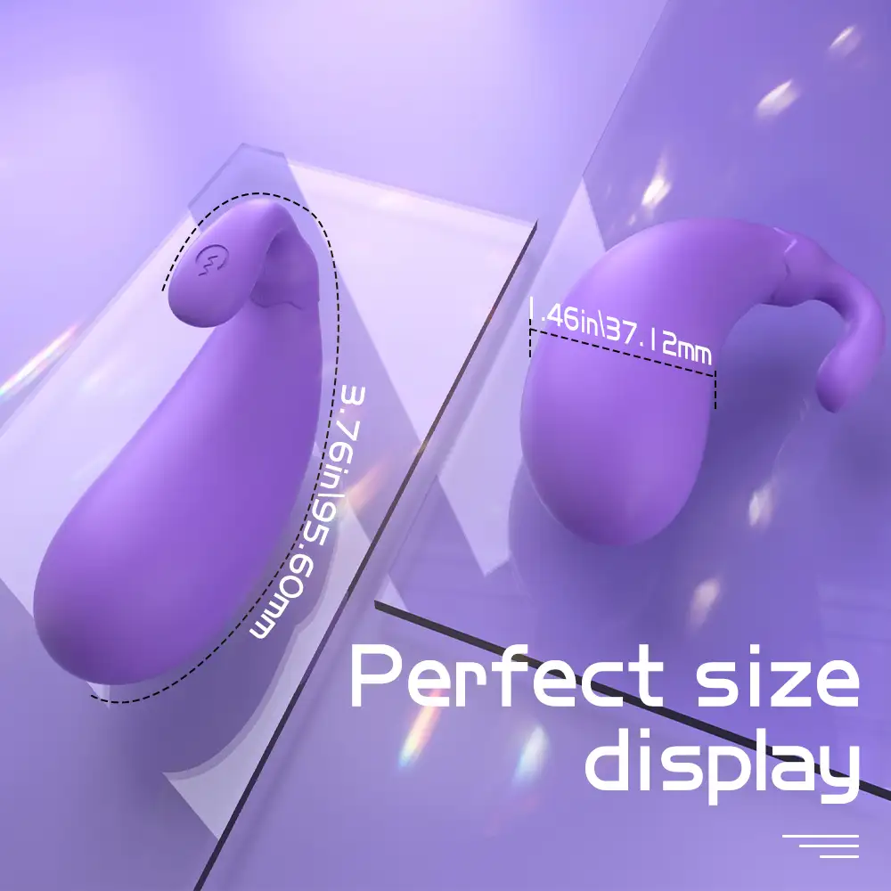 Shopicat Mini Eggplant Remote Control Dual Stimulation Love Egg vibrator-8