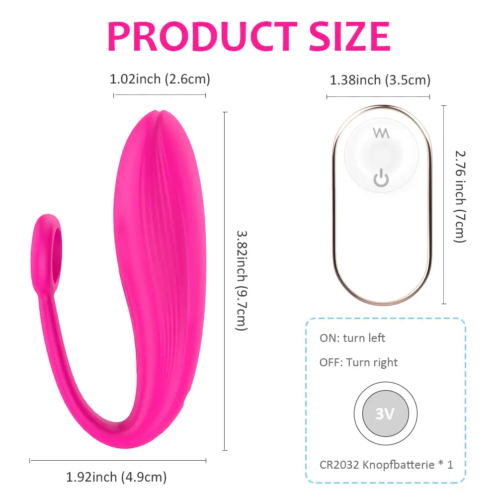 Shopicat Tulip-3 Remote Control G-Spot Egg Vibrator-5