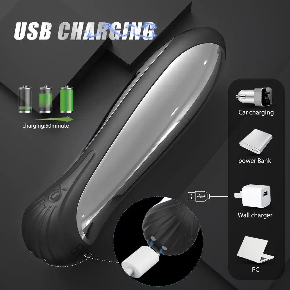 Shopicat Poison Dart 12-Mode Electro Wave E-Stim Egg Vibrator-4