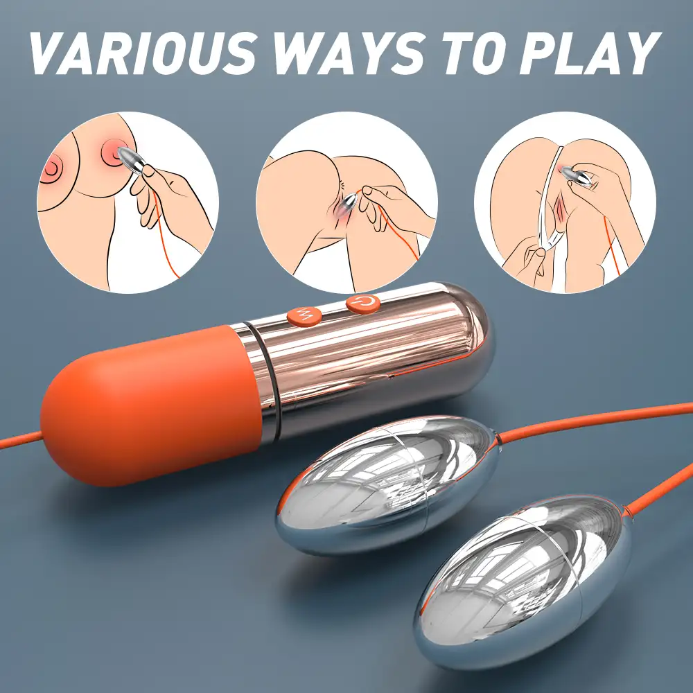 Shopicat Rolling Hills Rechargeable Metal Bullet Vibrator- Pair for Couples-4