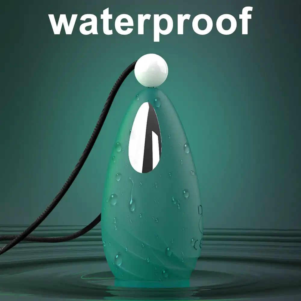 Shopicat Beryl High-Powered Egg Vibrator in a Green Pendant Design-2