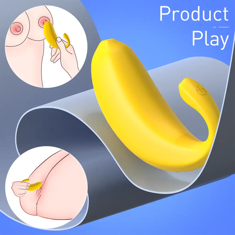 Shopicat Banana App Controlled Rechargeable Egg Vibrator and Clitoral Stimulator-5