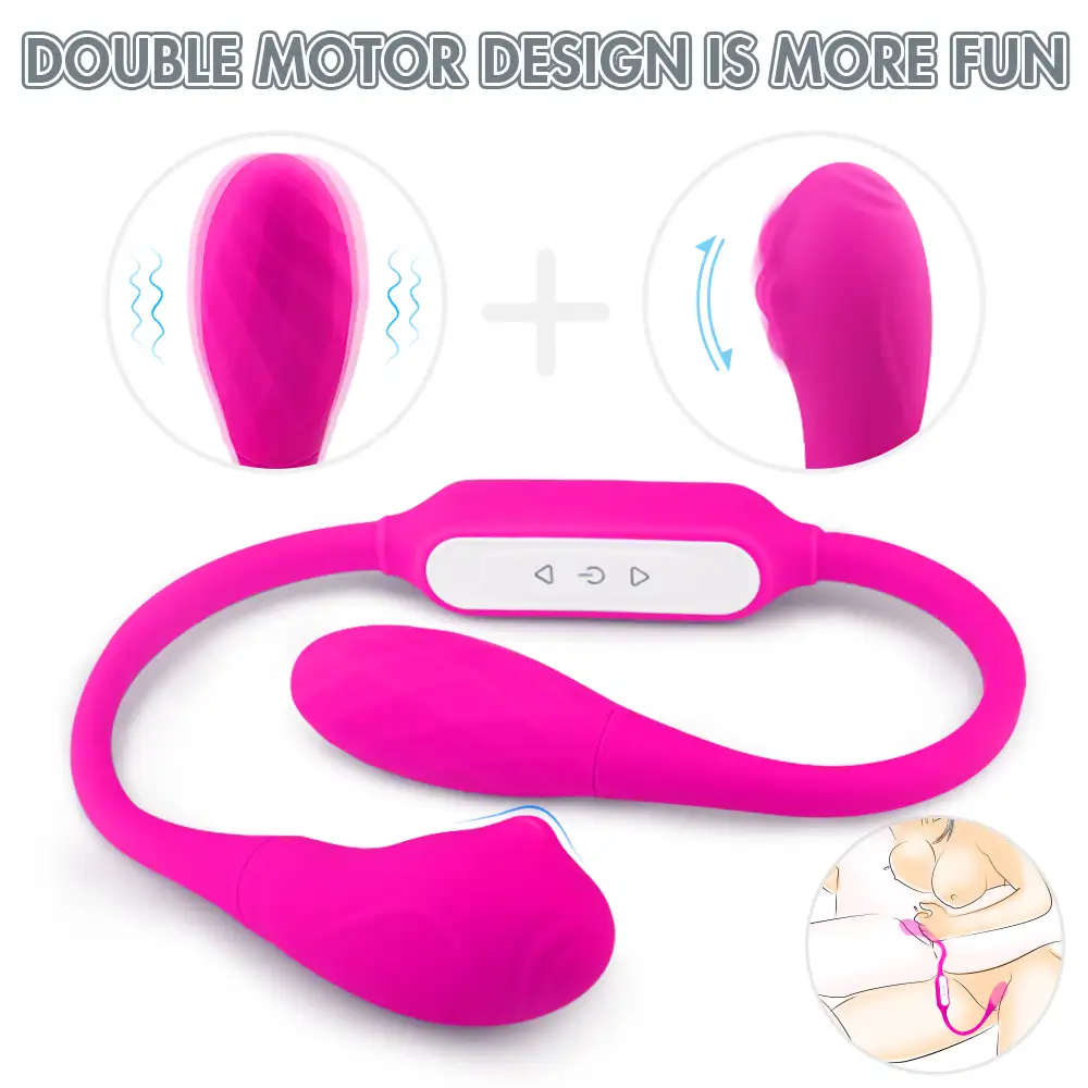 Shopicat Bulbasaur Dual-Ended Vibrator for Couples: Vibration &amp; Sliding Stimulation-4