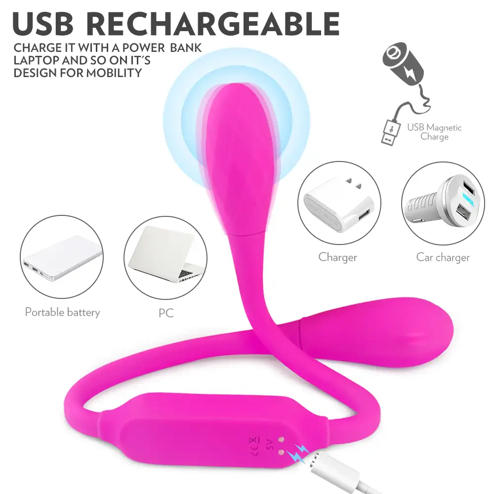Shopicat Bulbasaur Dual-Ended Vibrator for Couples: Vibration &amp; Sliding Stimulation-9