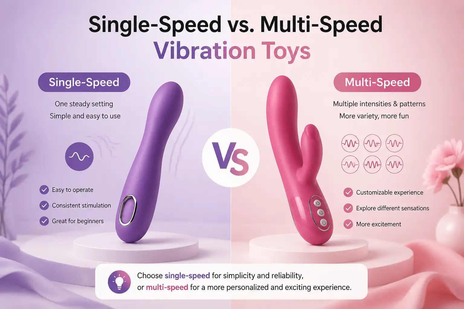 Single-Speed vs. Multi-Speed Vibration Toys: What's Actually Different (And How to Pick the Right One)